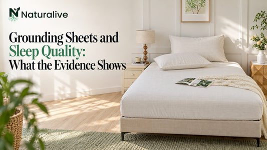 Grounding sheet laid across a bed